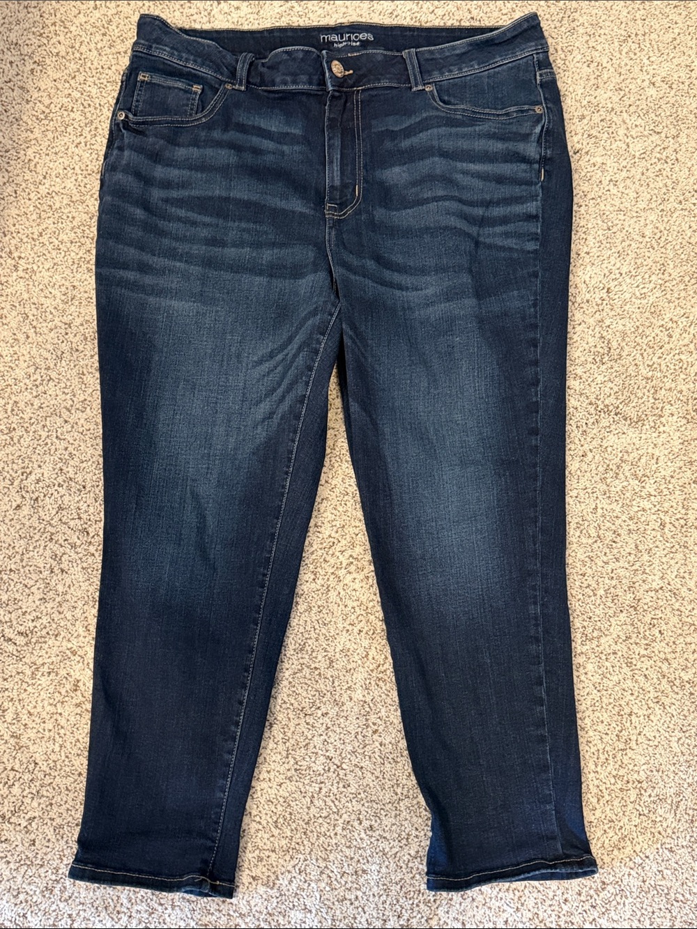 Maurices Dark Indigo Cropped Women’s Jeans